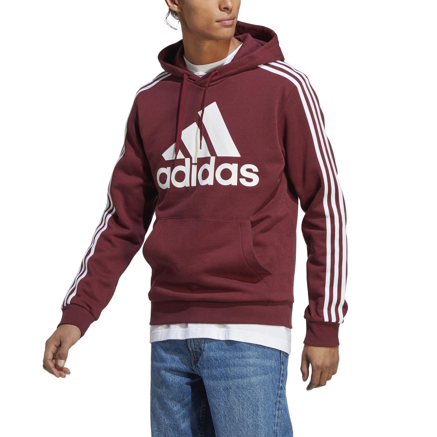 Sweatshirt sudadera polar con capucha y logotipo adidas Essentials 3-Stripes