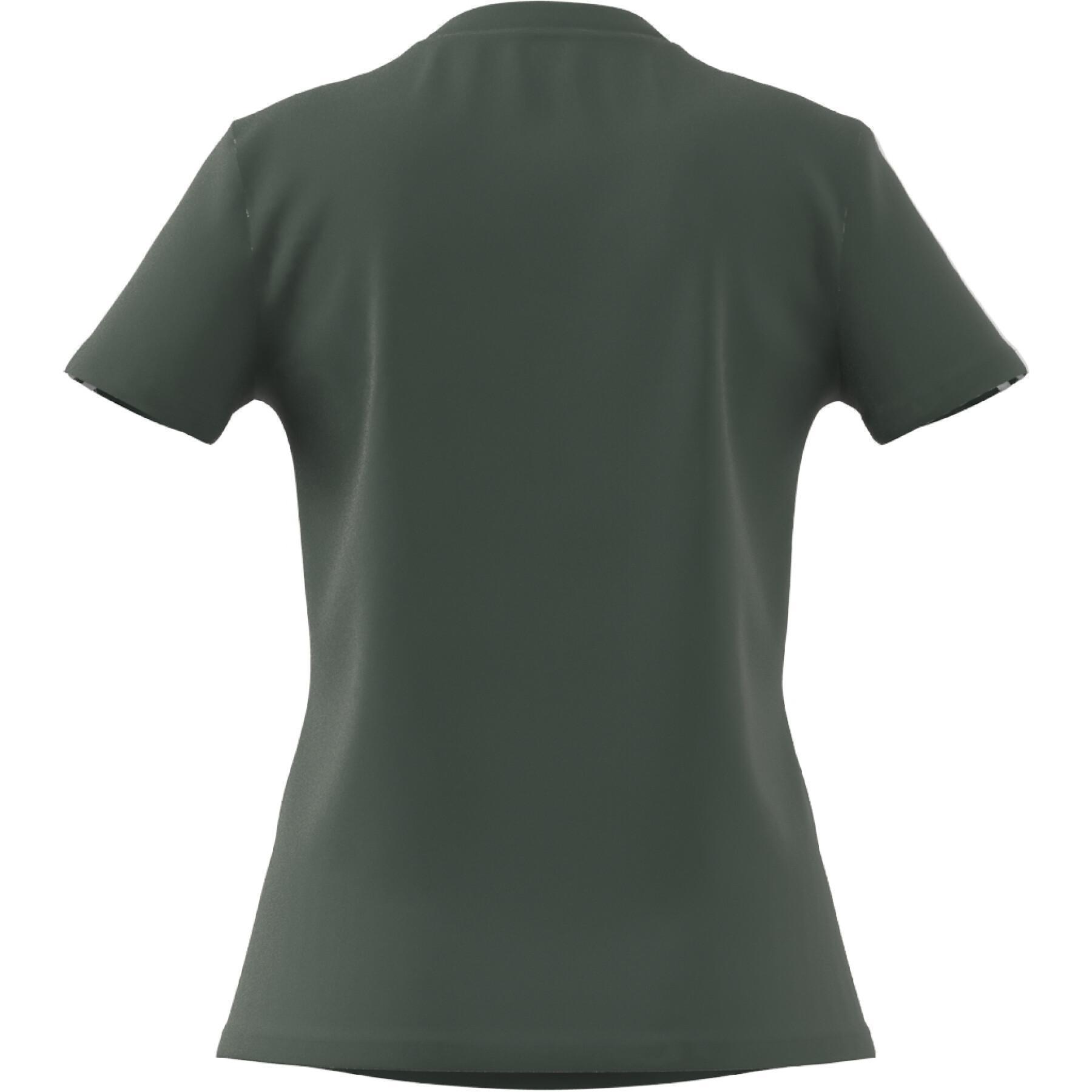 Camiseta ajustada de 3 rayas para mujer adidas Essentials