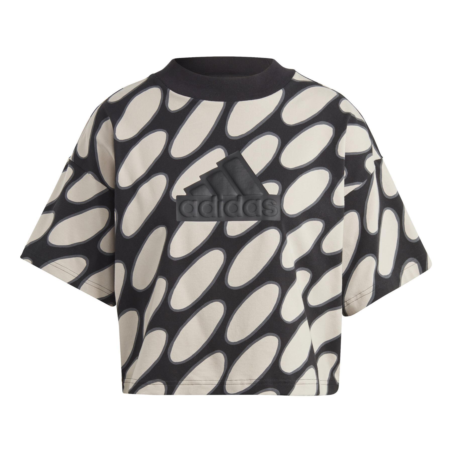 Camiseta de mujer adidas Marimekko Future Icons 3-Stripes