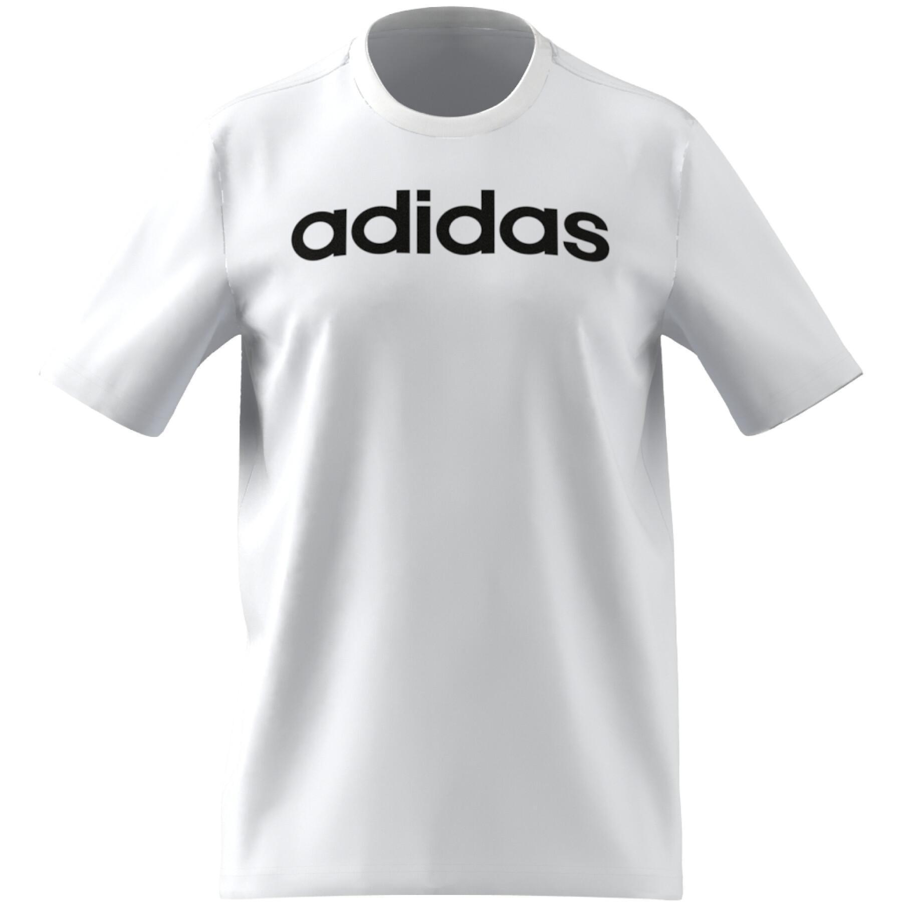 Camiseta con logotipo bordado lineal jersey sencillo adidas Essentials