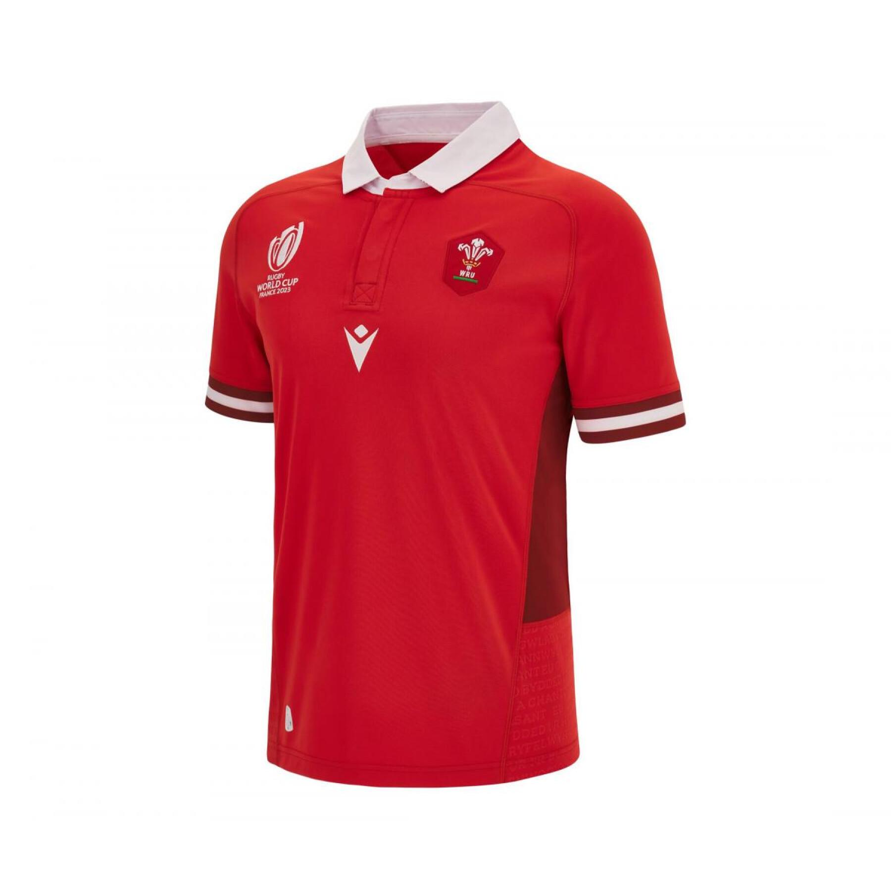 Camiseta primerra equipaciónde la Copa Mundial de Rugby 2023 Gales