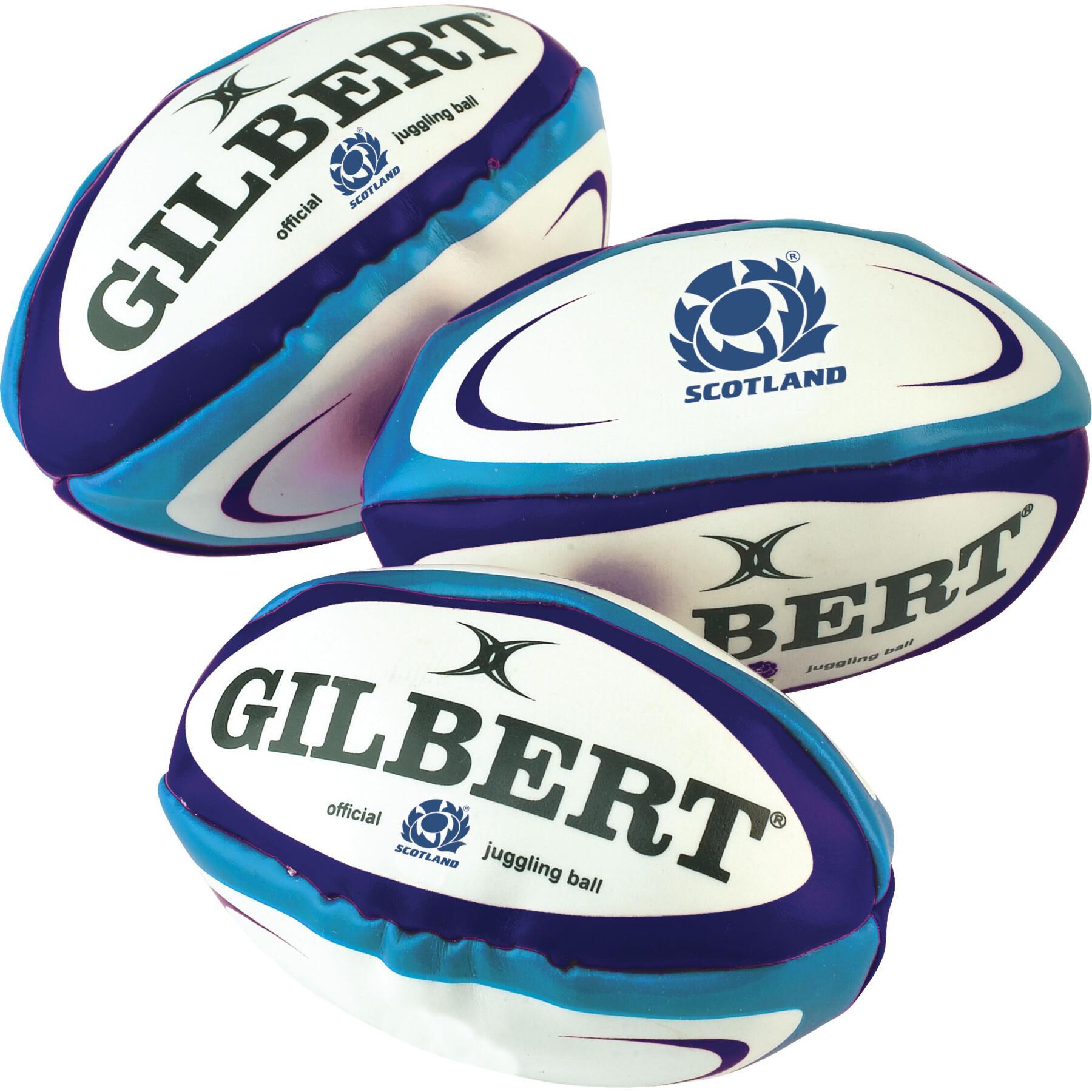 Juego de 3 balones de rugby Écosse Jonglage