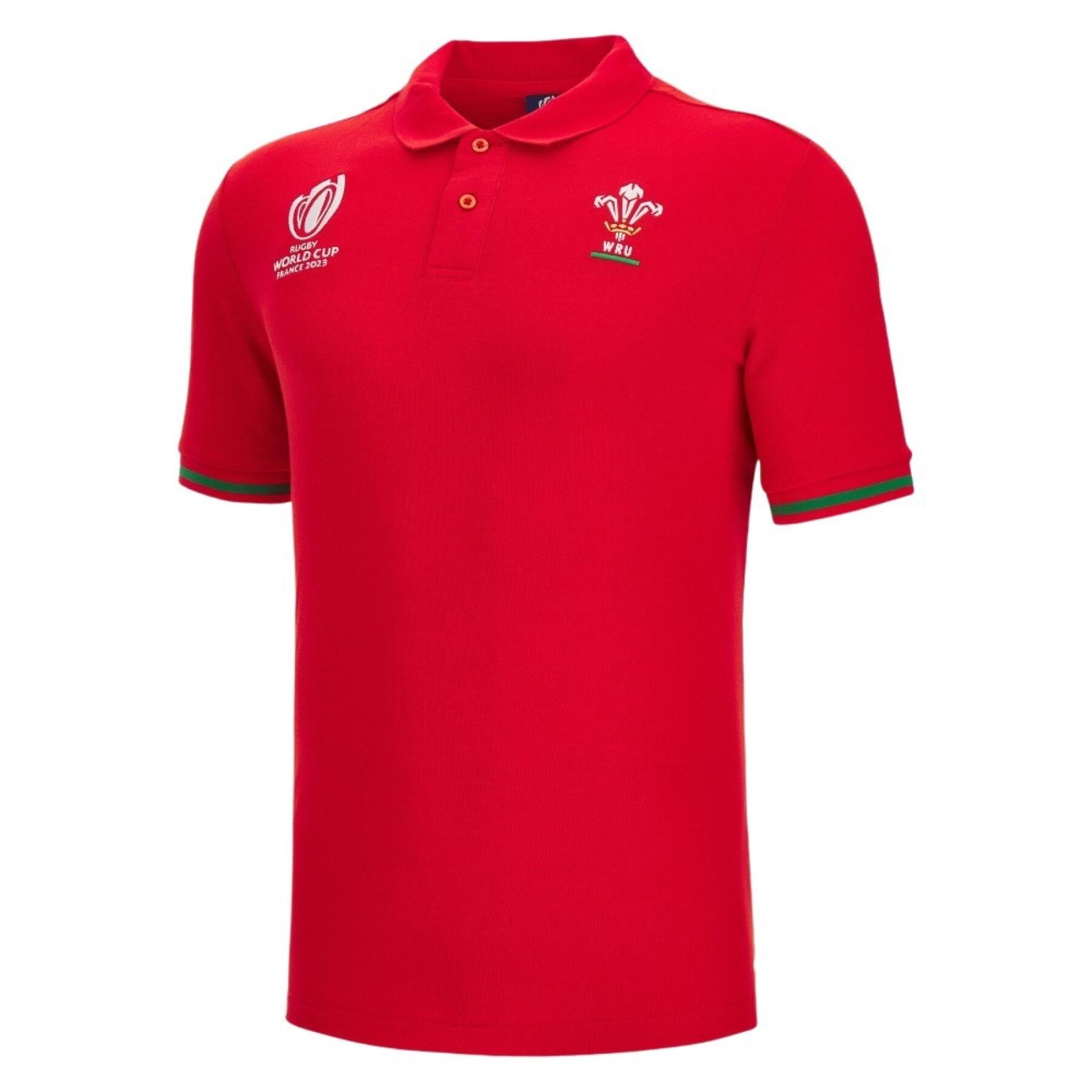 Polo Gales Rugby XV Merch RWC Country 2023