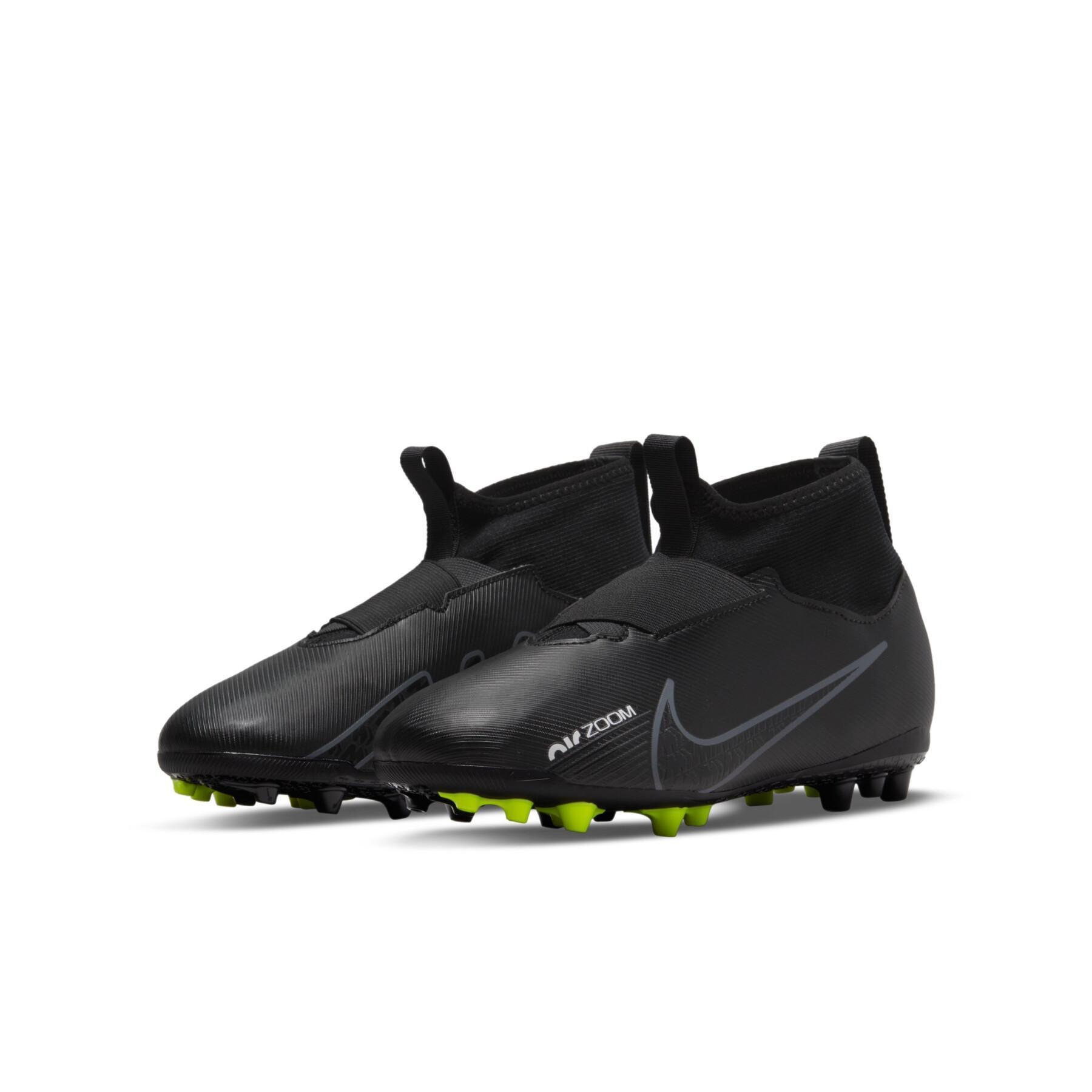 Botas de fútbol para niños Nike Zoom Mercurial Superfly 9 Academy AG - Shadow Black Pack
