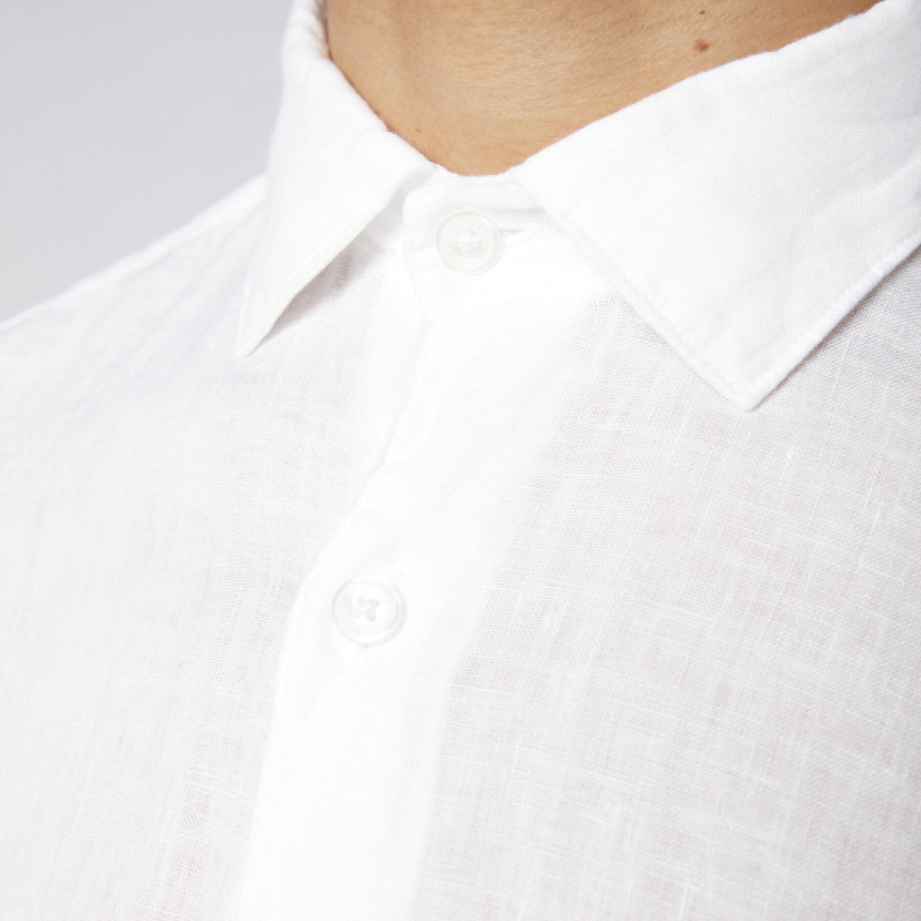 Camiseta lisa de manga larga con cuello redondo Serge Blanco