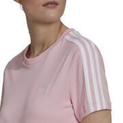 Camiseta ajustada de 3 rayas para mujer adidas Essentials
