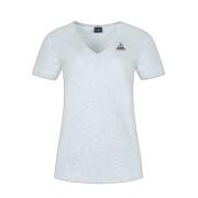 Camiseta de manga corta con cuello en V para mujer Le Coq Sportif Ess N°2